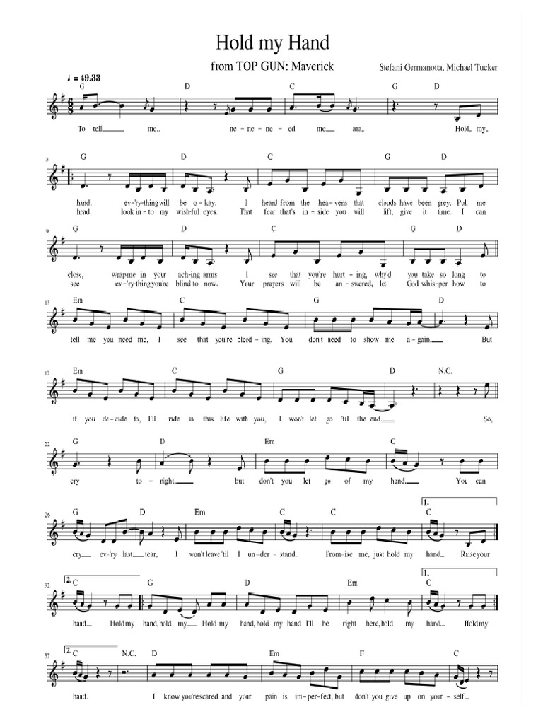 Hold My Hand | PDF