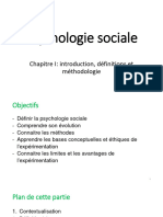 Chapitre 1 Définitions de La Psychologie Sociale Et Épistémologie PDF