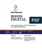 MODUL 7 BISNIS DIGITAL - Konsep Marketing, Global Marketing, Dan Digital Marketing