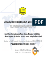 Topic 2 Structural Rehabilitation and Retrofitting Rejuvenating Approach Ir Lee Choon Siang Ir Mohd Assyarul Bin Saadun