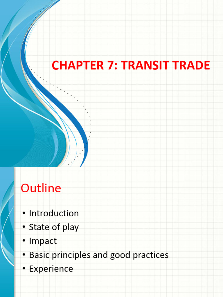 Chapter 7 - Transit Trade - Updated | PDF