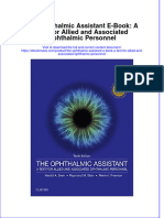 Dwnload Full The Ophthalmic Assistant e Book A Text For Allied and Associated Ophthalmic Personnel PDF