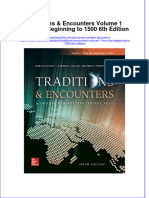 Dwnload Full Traditions Encounters Volume 1 From The Beginning To 1500 6th Edition PDF