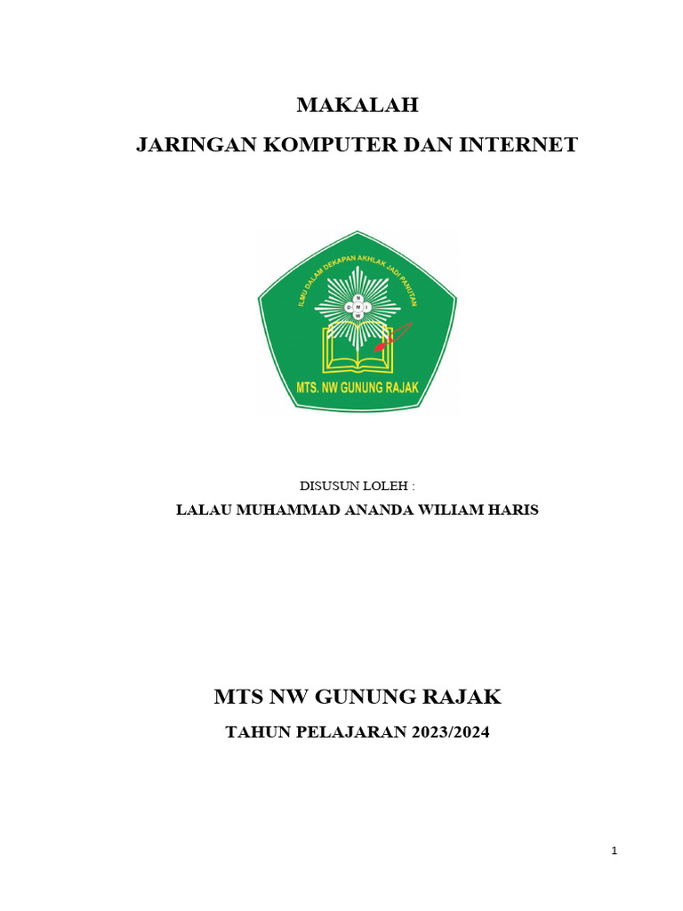 Jenis-Jenis Jaringan Komputer dan Internet | PDF | Teknologi & Rekayasa