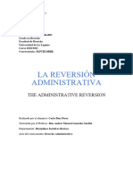 La Reversion Administrativa