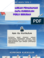 Kurikulum Perlu Berubah