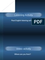 Class 2: Real English Listening Activity