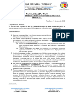 Comunicado 38 - Indicaciones Juntas de Curso