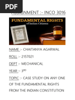 Case Study On Fundamental Rights