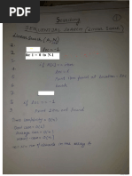 Searching Sorting Notes Handwritten