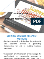 Introduction To Business Research Methodology