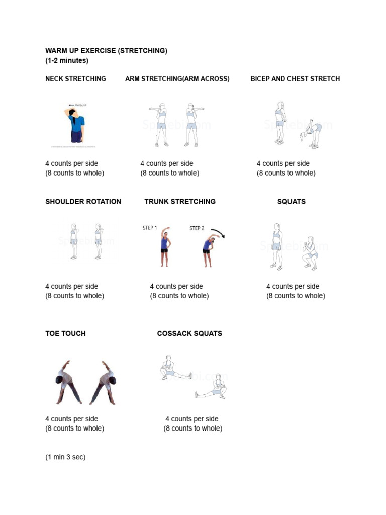 Warm Up Exercise | PDF | Home & Garden