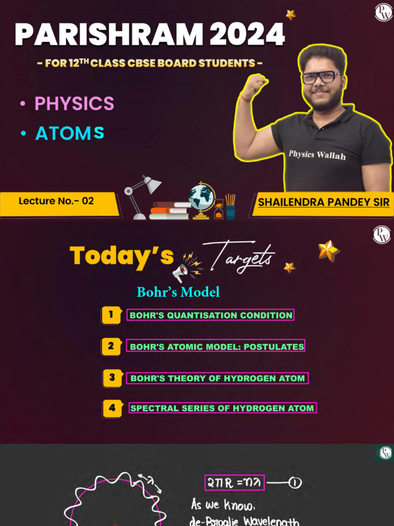 Atoms 02 _ Class Notes __ Parishram 2024 PDF