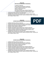 EVALUASI Makanan Fungsional