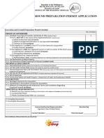 Silang Excavation and Ground Preparation Permit Checklist