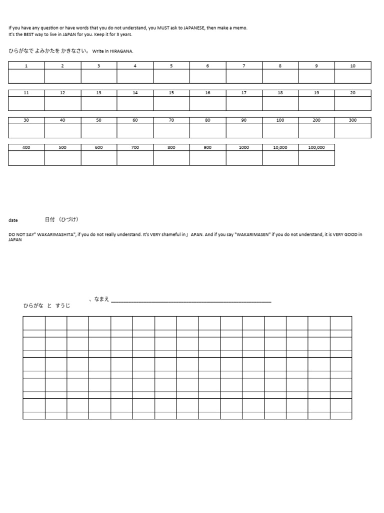 Japanese Test Tips for Beginners | PDF