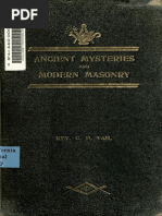 Download Ancient Mysteries and Modern Masonry 1909 by the Rev Charles H by api-3801431 SN7031682 doc pdf