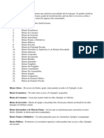 23 Tipos de Bienes Con Su Clasificación