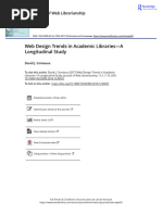 Web Design Trends in Academic Libraries A Longitudinal Study