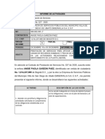 Informe de Actividades 5°