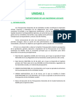 Tema 1. - Principios Presupuestarios de Las Haciendas Locales.
