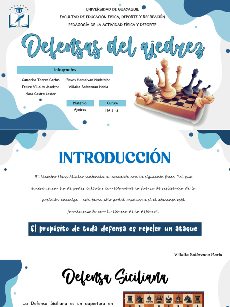 Defensas de Ajedrez: Estrategias Clave | PDF | Aperturas de ajedrez ...