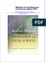 Full Download Research Methods For The Behavioral and Social Sciences Ebook PDF
