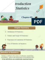 Lecture 1, Nature Scope & Importance of Statistics