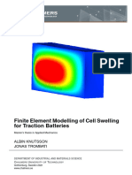 Finite Element Modelling of Cell Swelling For Traction Batteries