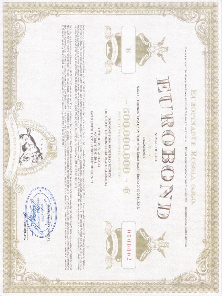 Eurobond 002 | PDF
