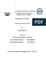 Guía de Ejercicios de Principios de Economía 2do Parcial