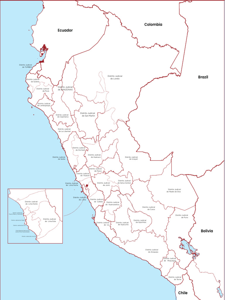 Distritos Judiciales del Perú | PDF | América del Sur | Perú