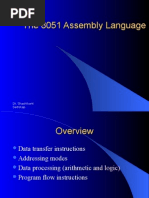 The 8051 Assembly Language