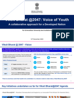 Viksit Bharat @2047: Voice of Youth: A Collaborative Approach For A Developed Nation