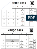 cronograma do semestre 2019 FOPE BAURU