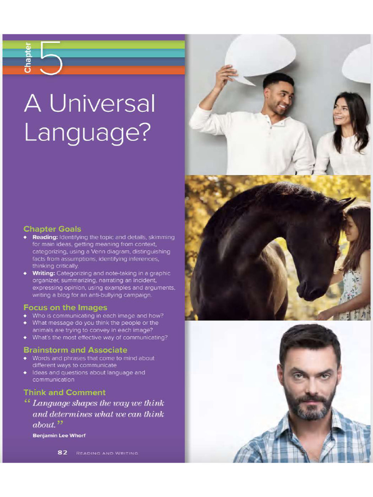 10ADV - Unit5 - R-W - A Universal Language Screenshots | PDF