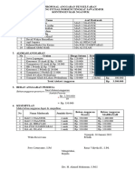 Proposal Anggaran Pengeluaran