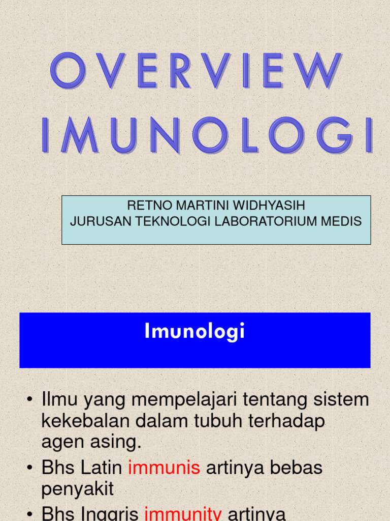 Overview Imunologi 1 Pdf