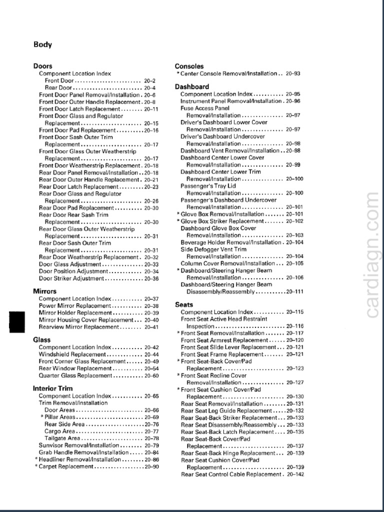 2008 HONDA FIT MAINTENANCE SCHEDULE PDF visual data 3