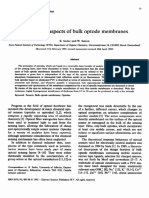 Theoretical Aspects of Bulk Optode Membranes