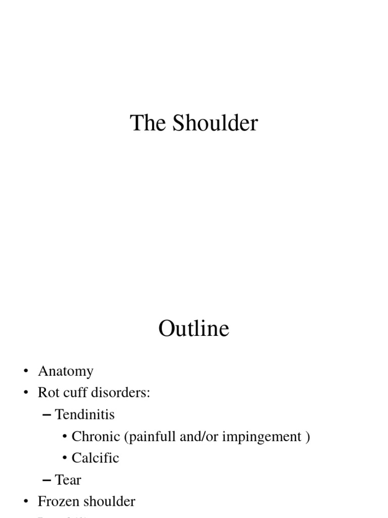 4 shoulder joint pdf shoulder clinical medicine