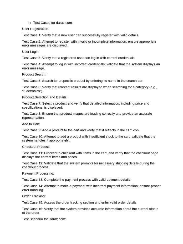 Test Cases | PDF