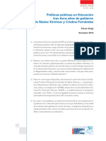 Terigi - Políticas Públicas en Educación Gobierno FPV