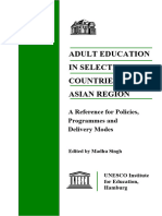 Adult Education in Selected Countries in The Asian Region: A Reference For Policies, Programmes and Delivery Modes