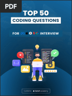 Top 50 Coding Questions