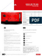 Generator Set Data Sheet Hgo 35 t5 NG Soundproof German