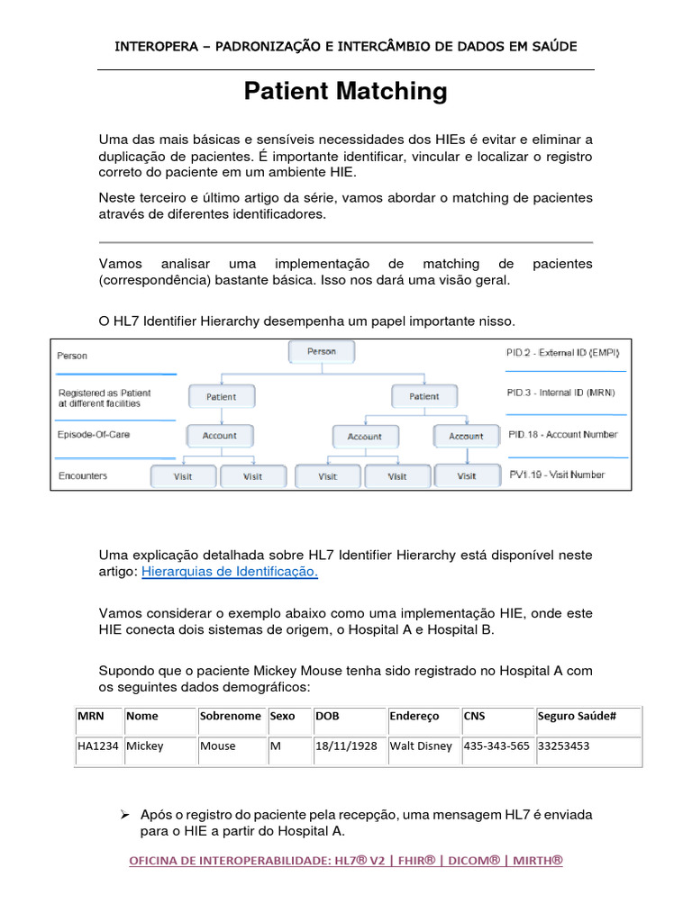 Patient Matching Parte 3 | PDF
