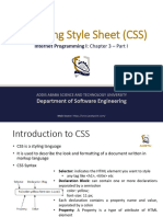 3 - Chapter 3 Part I - CSS