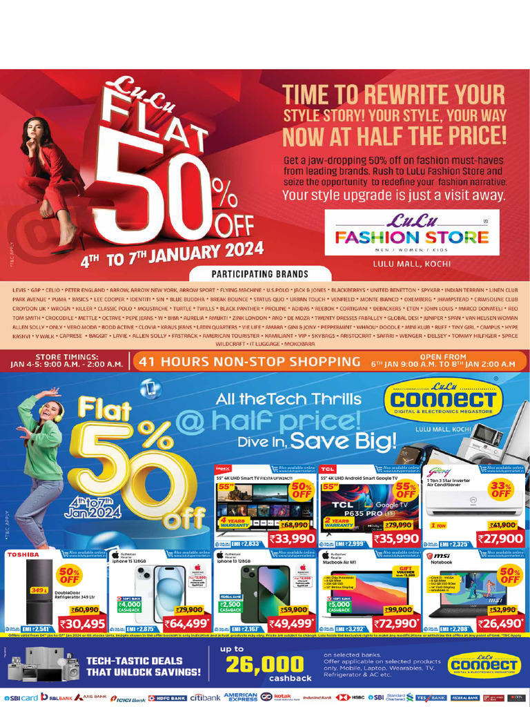 LuLu Hypermarket KochiFlat 50 Offers PDF Cookware And Bakeware