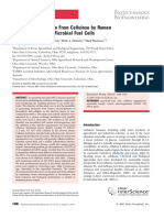 Electricity Generation From Cellulose by